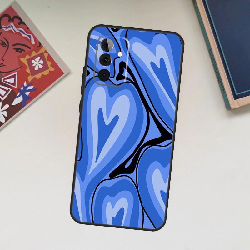 Brown Purple Hearts Swirl Pattern Case For Samsung Galaxy A06 A16 A26 A36 A56 A55 A35 A15 A53 A32 A52 A33 A13 A14 A34 A54 A17