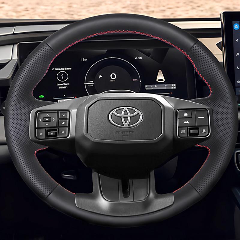 Для Toyota RAV4 2026 Ручная Сшитая Накладка на Руль Оплетка из Кожи Аксессуар для Обновления