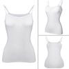 Summer Sleeveless Padded Shirt Women Camisoles Tops with Built In Bra Spaghetti Strap Basic Tank Top EMA