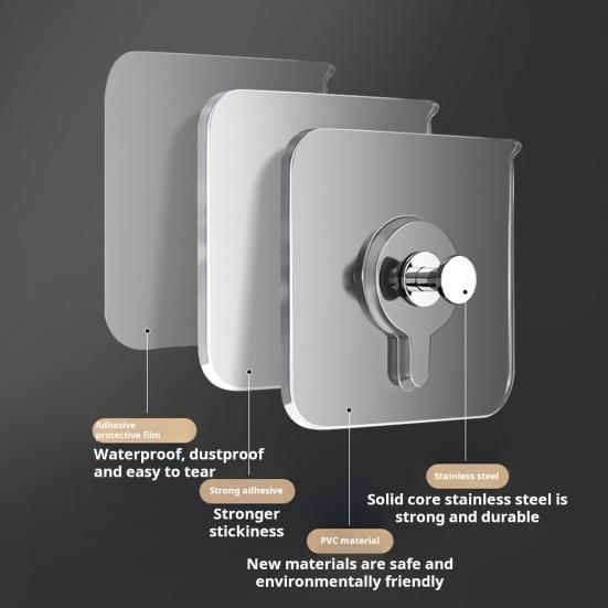 10 шт. самоклеящихся крючков без сверления, прочные, выдерживающие нагрузку, водонепроницаемые, легко устанавливаемые настенные крючки для картин с винтовыми крючками