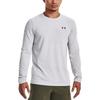 Under Armour Футболка с длинным рукавом Rush Solid Color Logo Print Vintage для мужчин, белая 1379282-100