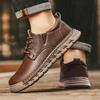 Male Sneakers Adult Non Slip Casual Desert Hiking Footwear Treking Shoes Trainers Outdoor Casual Leather Mens Shoes Retro Style