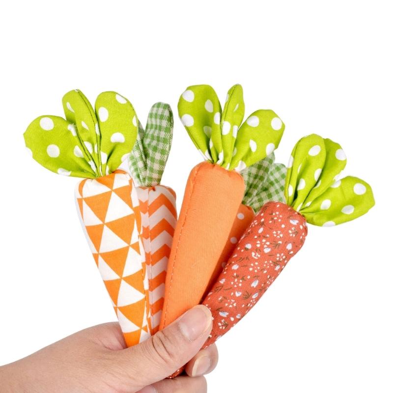 Easter Festive Fabric Carrot Ornament Enhances Holiday Easter Party Happy Easter Day Decorations