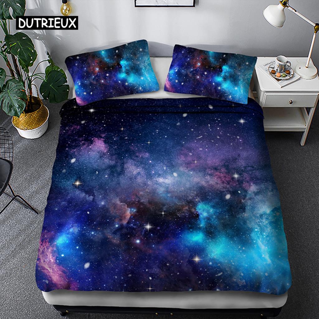 Комплект постельного белья Space star 3d Galaxy Single double Twin/Queen 2pcs/3pcs комплекты постельного белья Universe Outer Space Themed