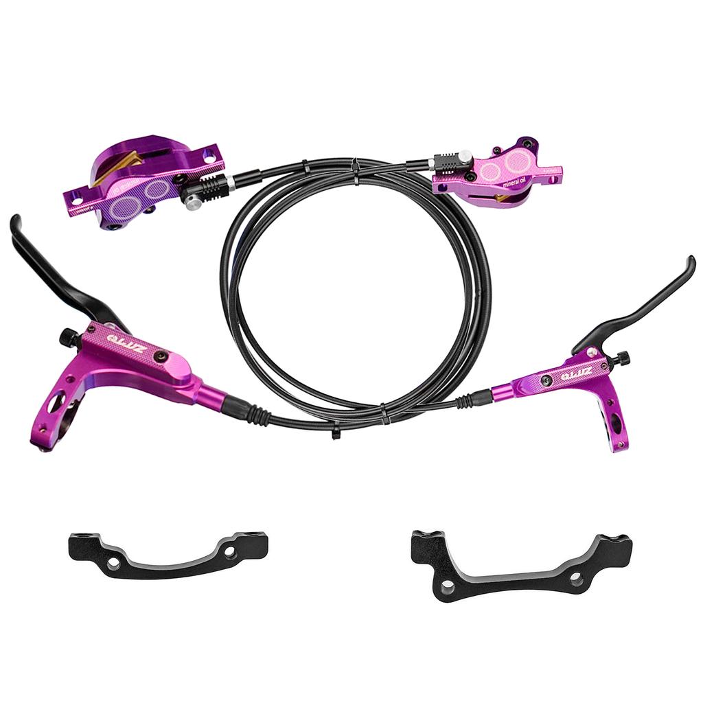 4-поршневой MTB гидравлический дисковый тормоз для велосипеда, алюминиевые передние и задние велосипедные тормоза с суппортом для шоссейного велосипеда