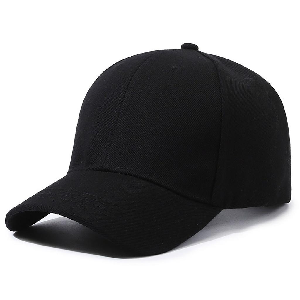 Custom Printed PVC Light Board Adult Baseball Caps Solid Color Peaked Cap Embroidered Logo 6-Panel Adjustable Four Seasons Work
