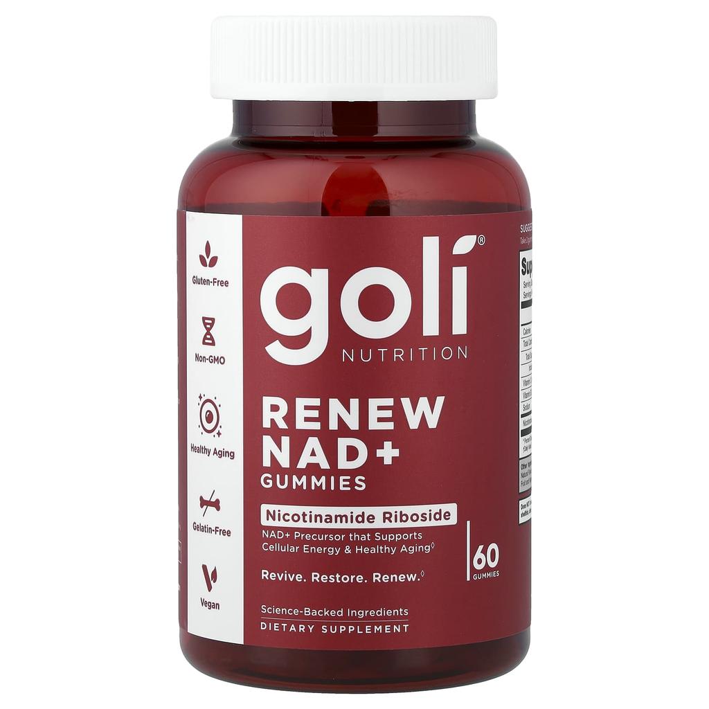 Goli Nutrition, Renew NAD+ Gummy Jelly, 60 Gummy Jellys