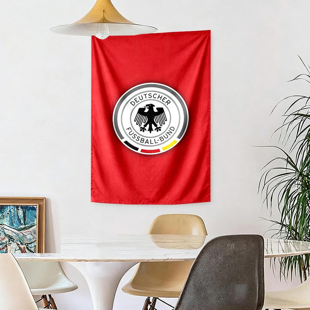 Deutscher Fussballbund Style Wall Decor Tapestry Art For Pet Memorial Birthdaywedding Party Backdrop Family Gift