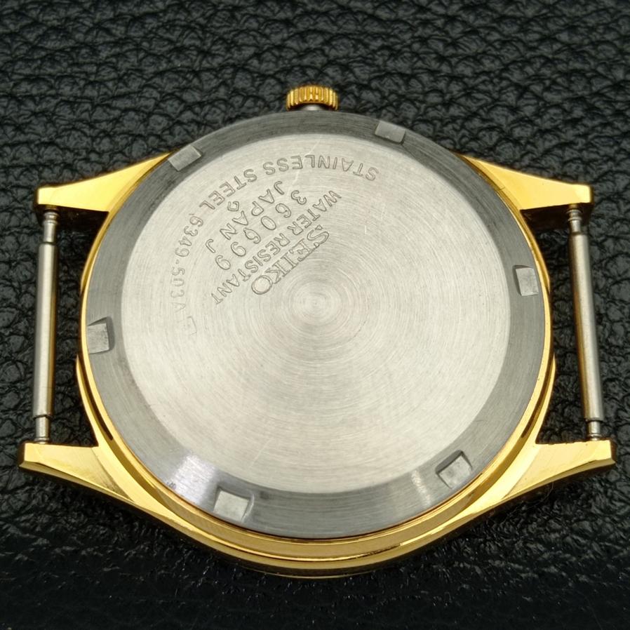 ВОССТАНОВЛЕННЫЕ ВИНТАЖНЫЕ SEIKO 5 AUTO 6309A ЯПОНИЯ МУЖСКИЕ ЗОЛОТЫЕ ЧАСЫ С ЦИФЕРБЛАТОМ a425917-2