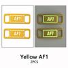 New AF1 Luminous Shoelaces Buckle Sneaker Decorations Glowing Metal Lock for Shoelace DIY Laces Chapa Shoe Accessories 2pcs/pair