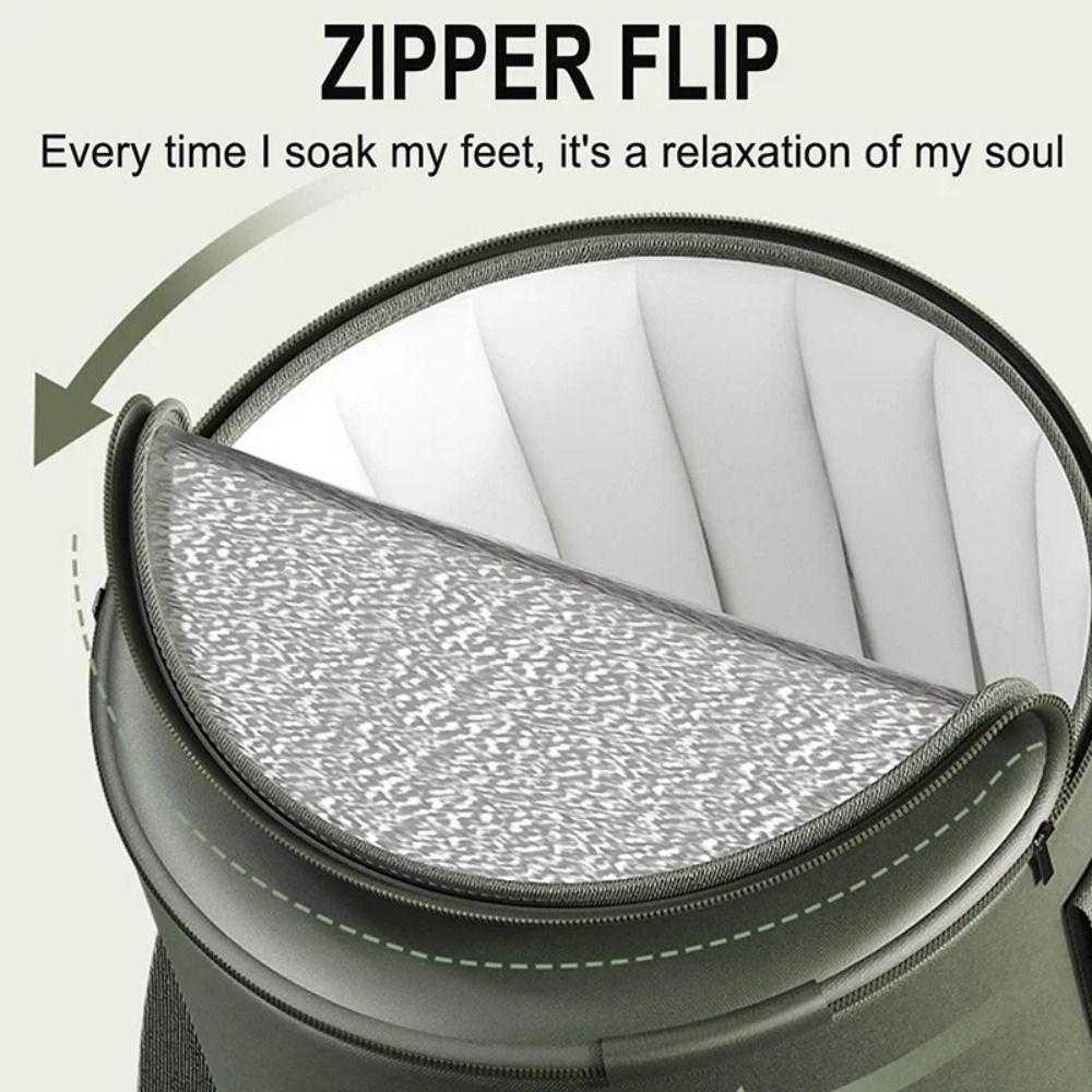 Multi-functional Soaking Basin Insulated Feet Bathtub Soak Foot Bag Folding Foot Bucket Dormitory