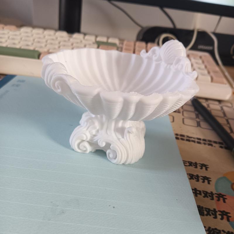 Изысканный 3D-печатный поднос для ракушек, Элегантный настольный органайзер для дома, туалетного столика, прихожей, Минималистичный домашний аксессуар
