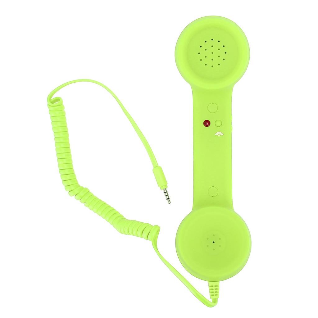 Retro Telephone Receiver Professional 3.5mm Plug Radiation Proof Wired Cellphone Handset for