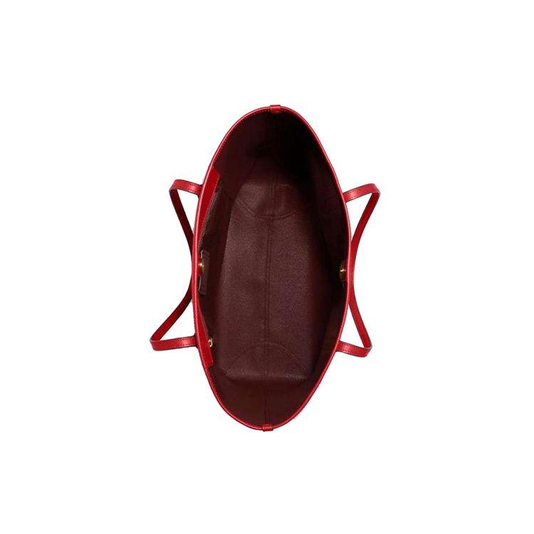 Coach City 33 Classic Monogram Faux Leather Tote Bag Women tote bags Red Brown 5696-IMRVQ