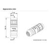 Barrow Drain Valve Water Cooling Fittings , Professional Edition Quick Disconnect QDC / Quick Cut off Water Valve , TZKMF-M