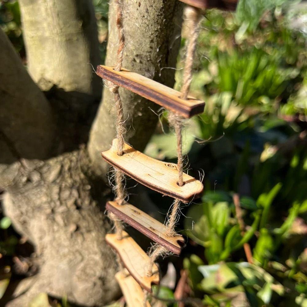 Wooden Miniature Fairy Garden Decor DIY Decorative Accessory Micro Landscape Decoration