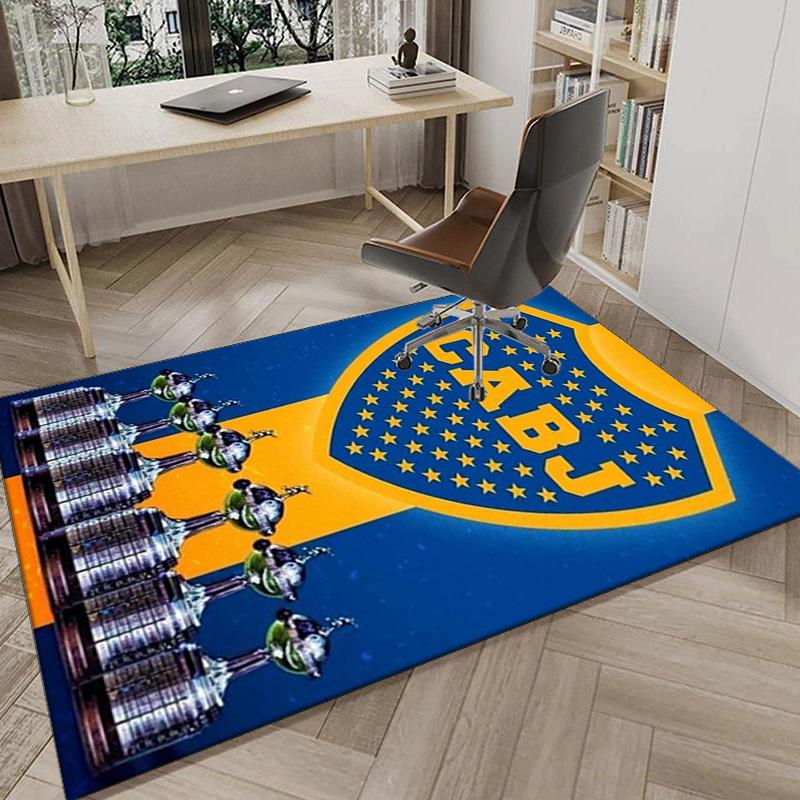 Boca Juniors Crest Area Rug for Office, Chair Rug, Decorative Carpet Livingroom Mat, Large Size Fan gifts Christmas gifts