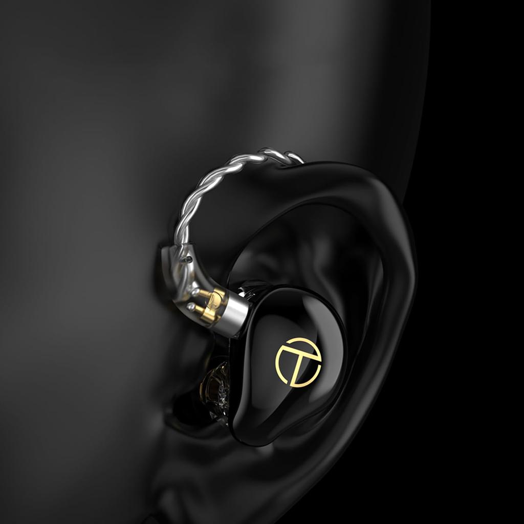 LINSOUL TRN ST7 Гибридный тип Натуральные смоляные HIFI наушники Recable Design Канальный тип Эргономичный дизайн Высокочистый посеребренный OFC кабель Двойной динамический