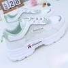 Women Vulcanized Shoes Fashion Summer Breathable Walking Mesh Lace Up Platform Sneakers Woman Tenis Feminino White Sports Shoes