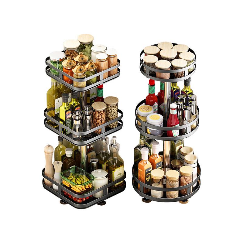 360 Rotating Spice Rack Organizer