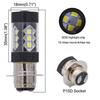 High Power P15D Motorcycle LED Headlight Fog Light Lamp Bulb Projector 6500K 2x