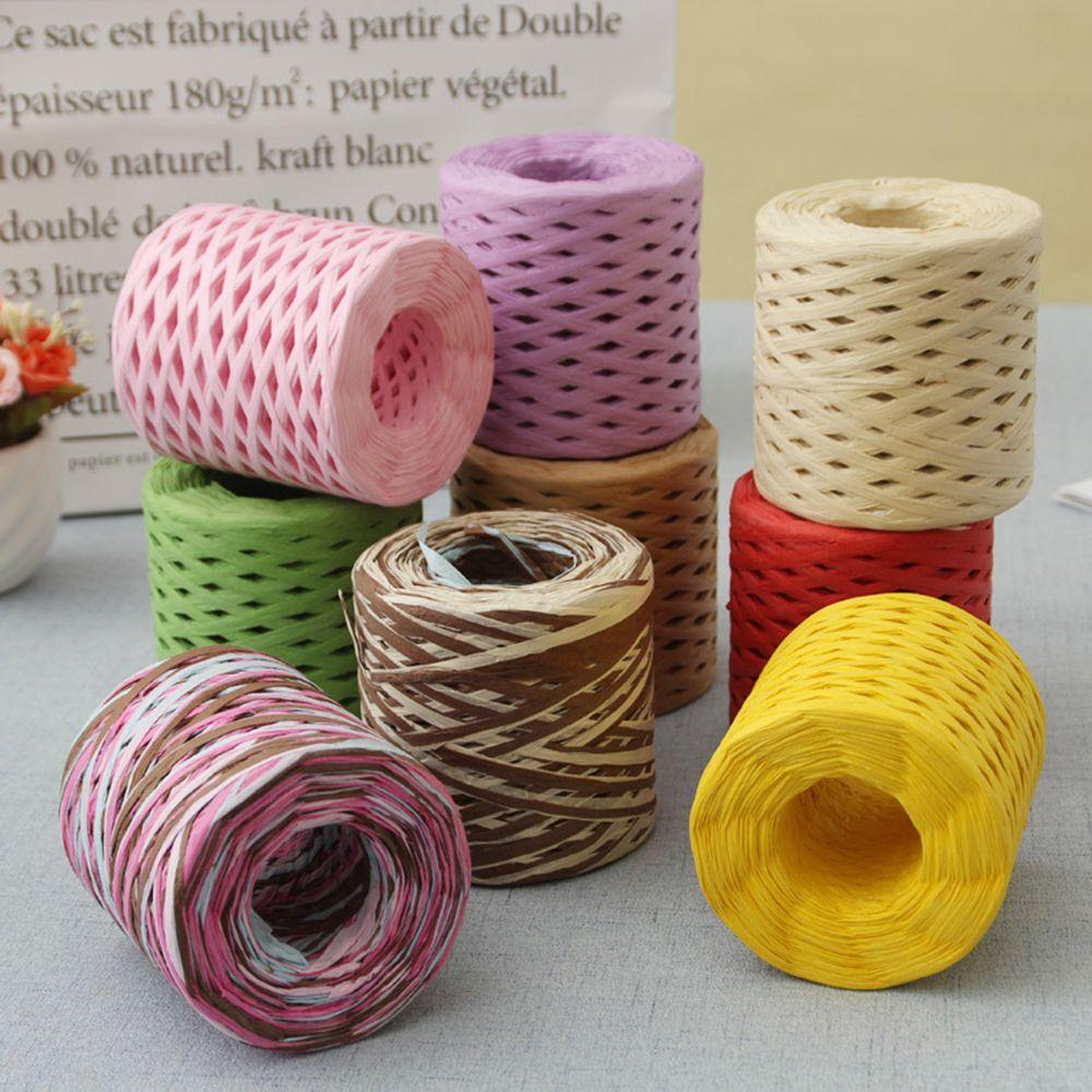 200m Lafite Used For Weaving Hats Manual Braided Rope Decorative Rope Packaging Tape