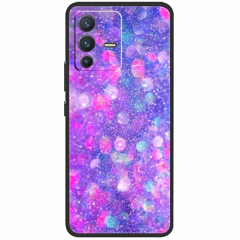 Для vivo V23 5G Чехол V2130 Силиконовый Милый Космический ТПУ Черные Оболочки для Vivo V23 Pro Чехол Бампер V2132 для vivoV23 V 23 V23Pro Сумка