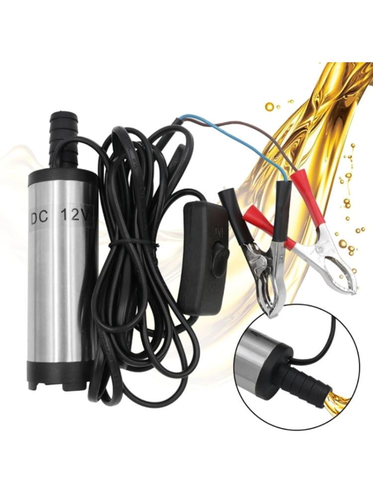 Portable Mini 12V Electric Submersible Pump For Pumping Diesel Oil Water Stainless Steel Fuel Transfer Pump Replacement