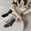 Solid Color Fashion Style Ruffle Cuff Cute Girl Socks Ruffle Ankle Socks