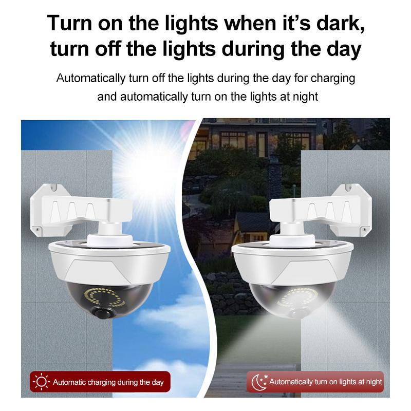 Simulation Solar Camera Outdoor Household Fake Camera Waterproof Lighting CCTV Surveillance Fake Camera Safety Protection