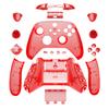 EXtremeRate Полный набор кнопок для Xbox Series X S Прозрачная замена Боковые накладки Грипсы Крышка передней и задней панели для беспроводного контроллера Xbox Core Не &