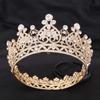 New European Style Palace Style Bridal Tiara, Alloy Full Circle Round Rhinestone Baroque Bridal Crown