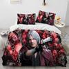 D-Devil May Cry DMC Game Gamer Comforter Bedding Set,Duvet Cover Bed Set Quilt Cover Pillowcase,king Queen Size Bedding Set Kid