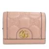Used Bifold Wallet 723786 GG Matelasse Leather Pink Accessory