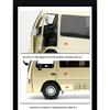 Масштаб 1/32 Toyota Coaster Роскошный Бизнес-Автомобиль Сплав Металл Литой Модель Автомобиля Звук и Свет Детская Игрушка Подарок для Детей Мальчик Презент