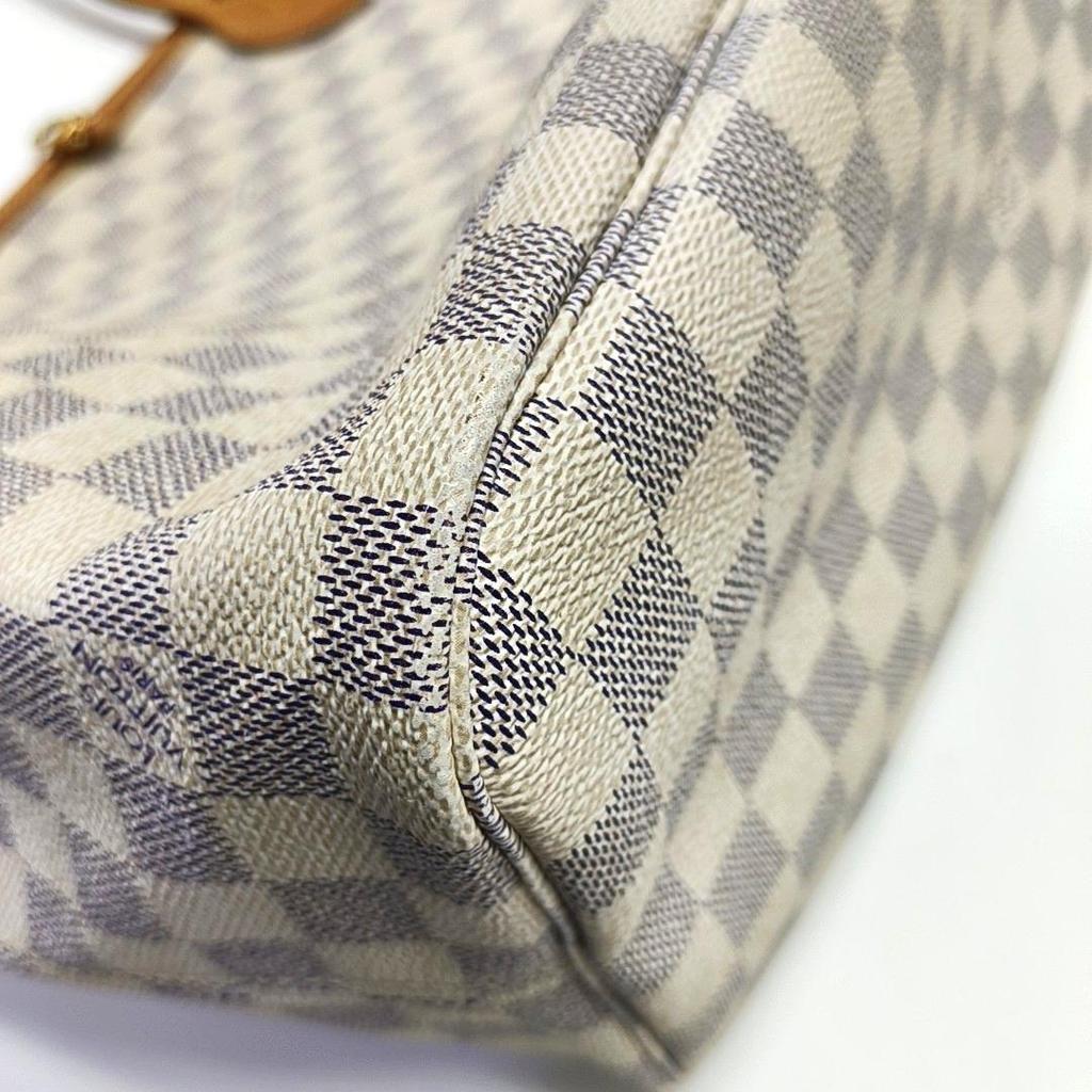 [Pre-Owned] Neverfull Tote Bag With Checkerboard Pattern Print - Fair #1J9EF24
