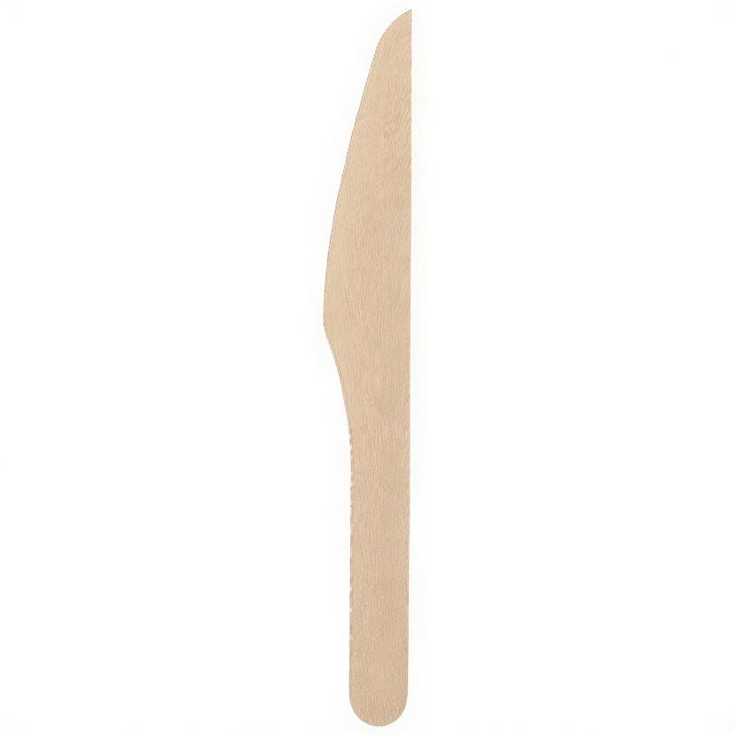 Noże Z Drewna Woskowane 16,5 Cm 100 Szt.