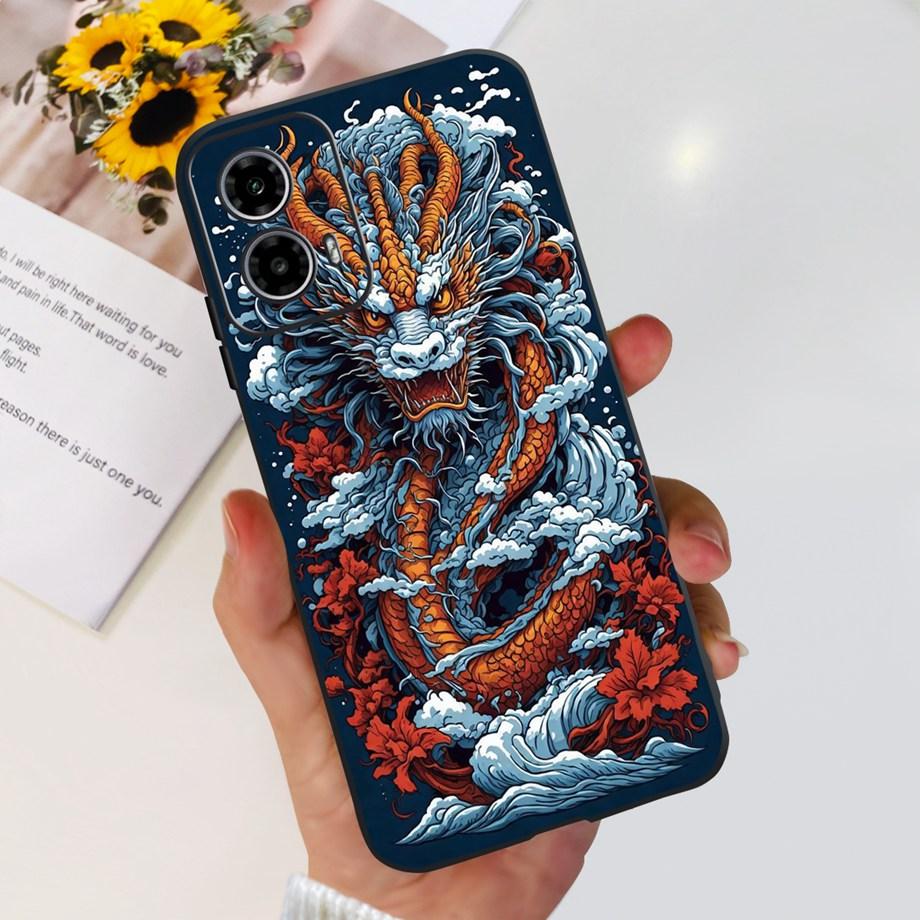 Чехол для Motorola Moto G24 / G24 Power / G04 / G04s / Motorola E14 Милый Мультяшный Роскошный Мягкий Силиконовый Чехол для Телефона Задняя Крышка Capas