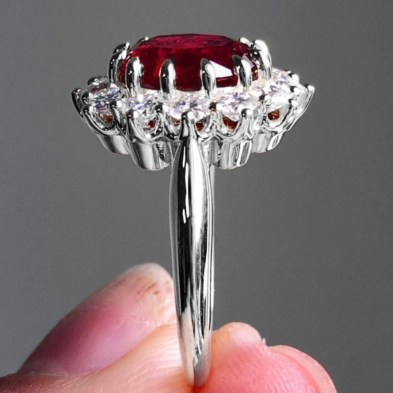 New Jewelry Ruby Ring Simple Women's Diamond Jewelry Wedding Ring