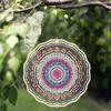 10 Inch Mandala Wind Spinner Metal Garden Decor with Swivel Hook Vibrant Colors for Patio Balcony Yard Outdoor All Season Gift
