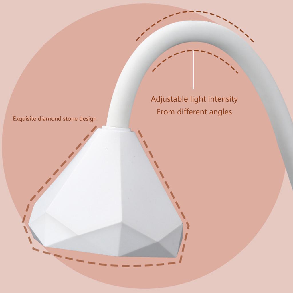 Светодиодная УФ-лампа для ногтей Mini Hands Free Light Rotatable Nail Dryer Quick Drying Lamp для сушки лака для ногтей, лампа для сушки дома