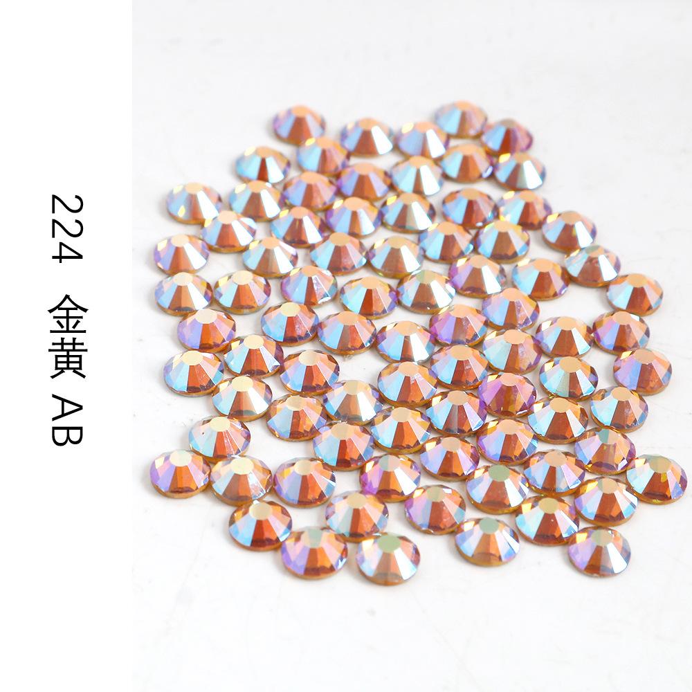 Ss3-Ss30 Разноцветные Стразы AB Стекло Плоское Дно Стразы-Бриллианты Кристалл Цветные Круглые DIY Наклейки для Маникюра Бриллиант