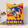 1 шт. Фланелевое одеяло Sonic Adventure, Мягкое, Дружелюбное к коже, С цифровой печатью, Различные размеры в наличии для семьи, друзей, на день рождения