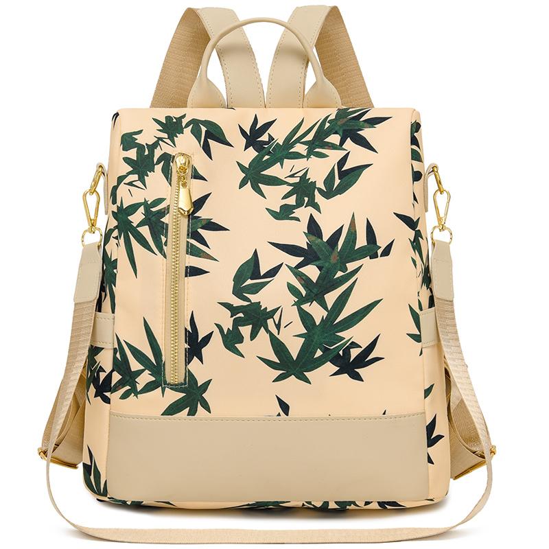 Oxford Backpack Print Women's Large Capacity Backpack Multi-Functional Shoulder Crossbody Bag