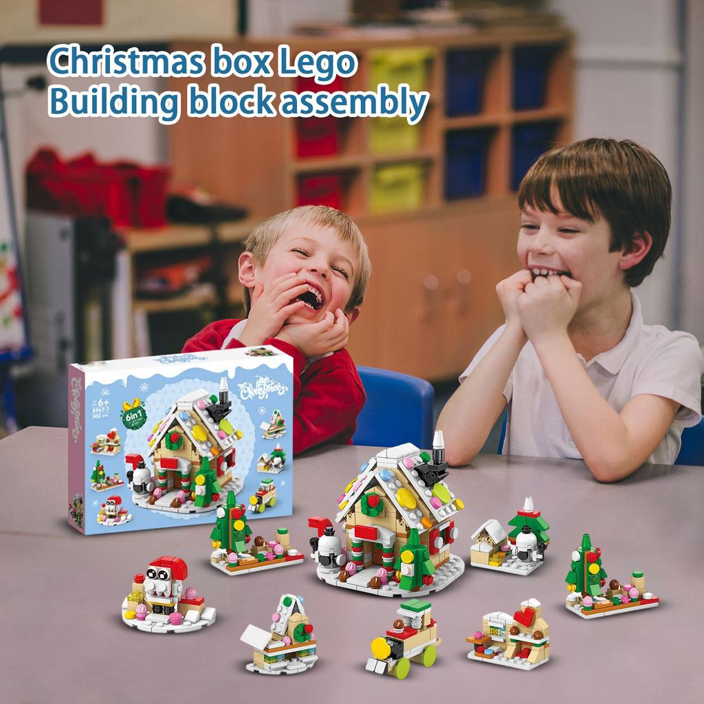 Пряничный домик Строительство Рождественская коробка Рождественская сборка