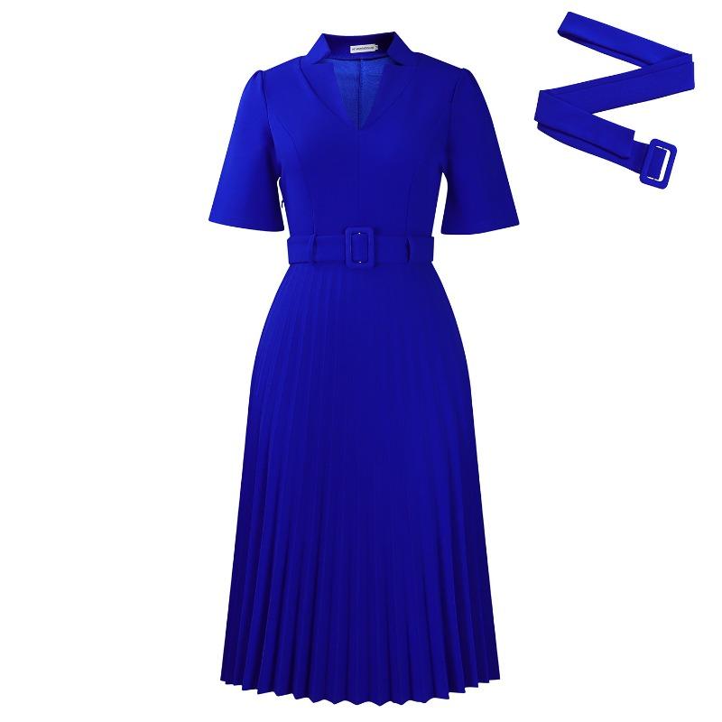 Женское летнее компрессионное платье с коротким рукавом и V-образным вырезом, с высокой талией, модное платье с завышенной талией