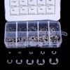 120Pcs/Box 304 Stainless Steel E-Clip Retaining Circlip Assortment Kit M1.5~M10