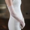 New Super Fairy White Lace Tulle Long Bridal Photo Wholesale Gloves
