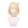 Light Yellow Short for Anime Cultural School and Includes Wig Wig, Heat-Resistant, Cosplay, Disguise, Festivals, Festivals, Festivals, Halloween,