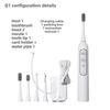 Dental Flusher, Electric Toothbrush, Two-in-one, Electric Oral Cleaner, Scrubber, Orthodontic, Oral Household Water Floss